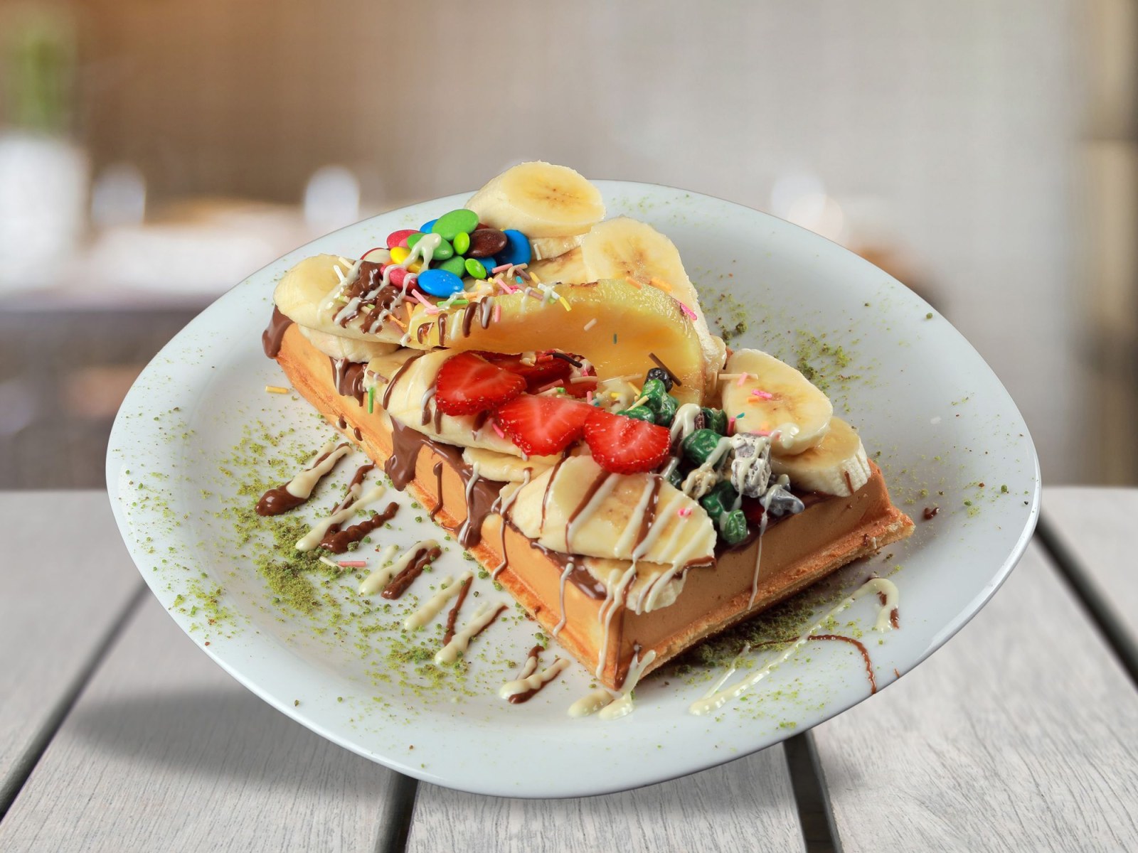 Waffle +coca cola