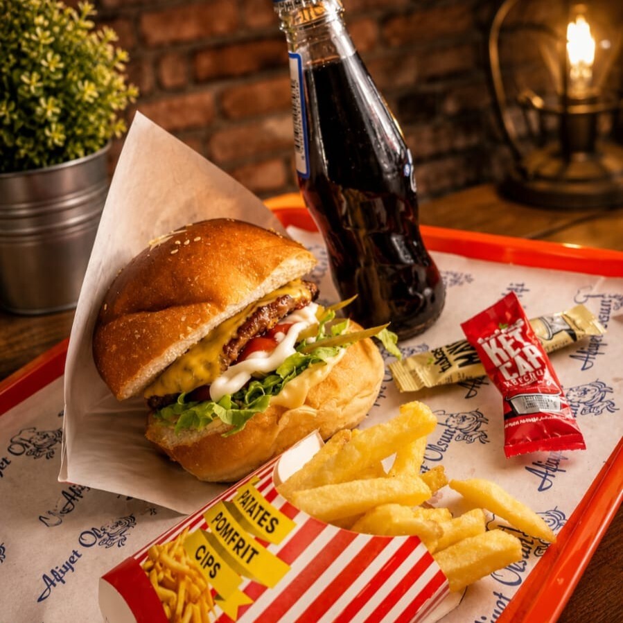 Duble Hamburger Menü (180 gr)