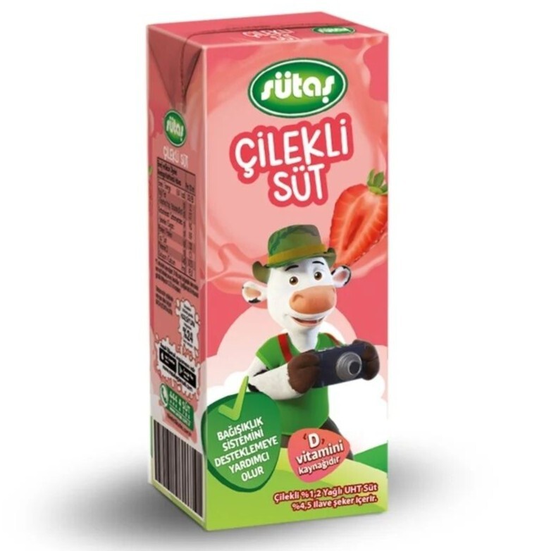Çilekli Süt 170 ml