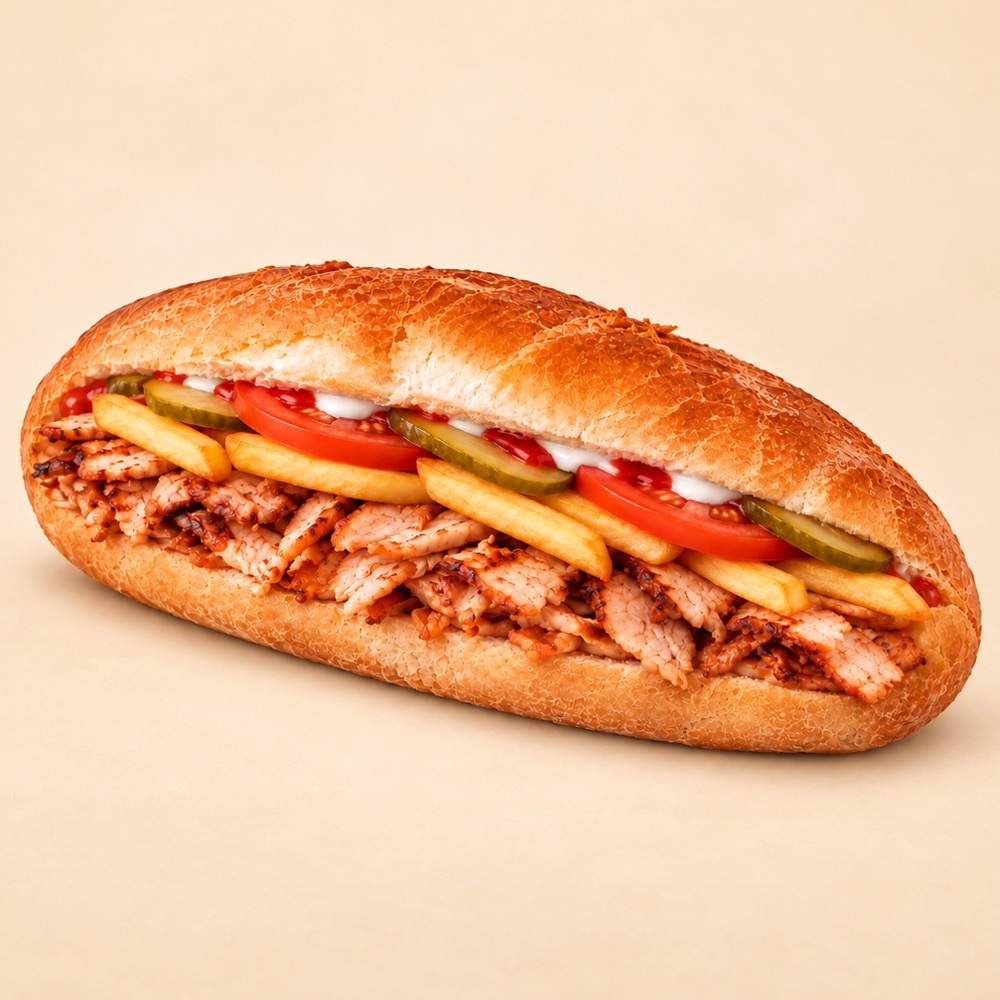 130 gr Yarım Ekmek Tavuk Döner
