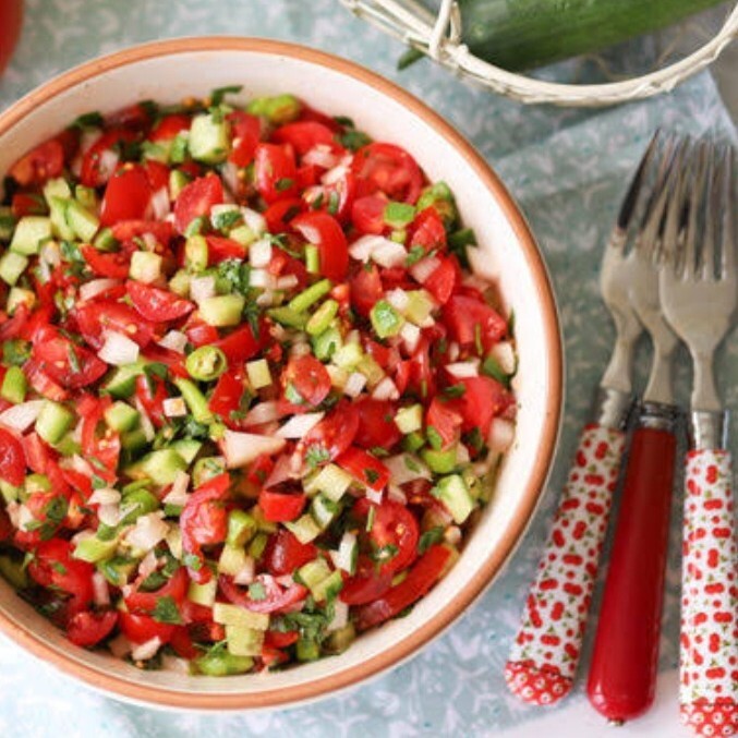 Çoban Salatası - Domates Yeşil Biber ince Soğanı ile Special Çoban Salata - Pir Hasan VIP