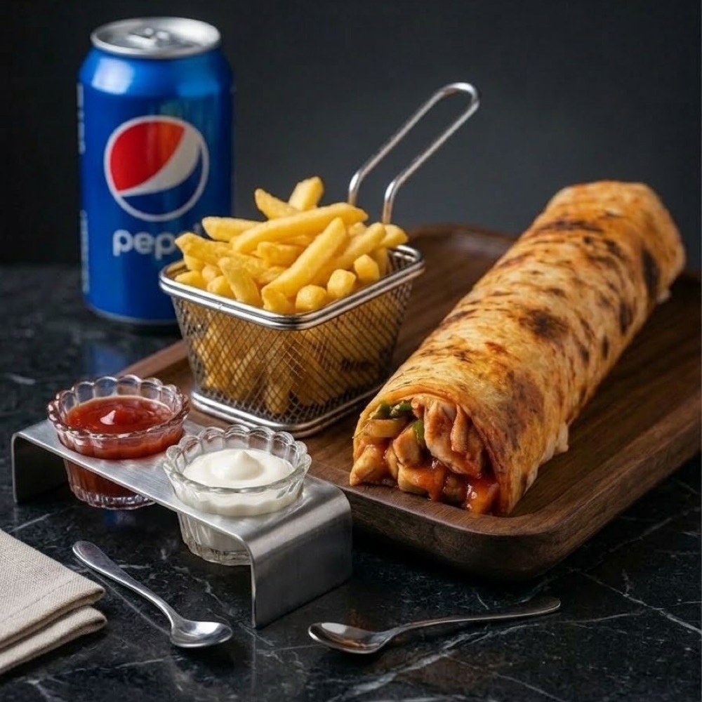 Zurna Tavuk Döner Dürüm Colalı Menü ( 250 Gr )