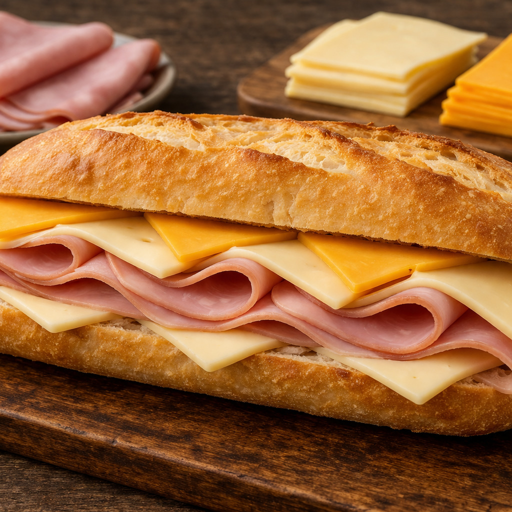 Cheddarlı Jambonlu Sandwich