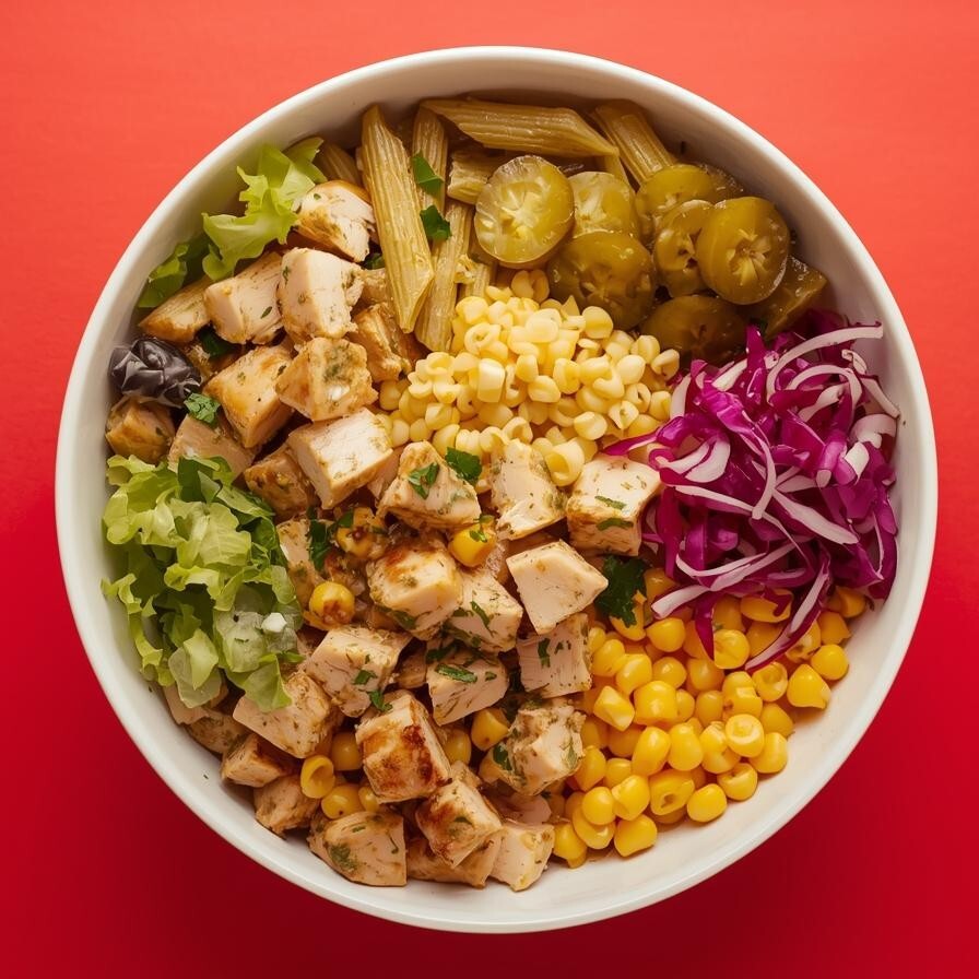 Pesto Soslu Tavuklu Makarna Bowl