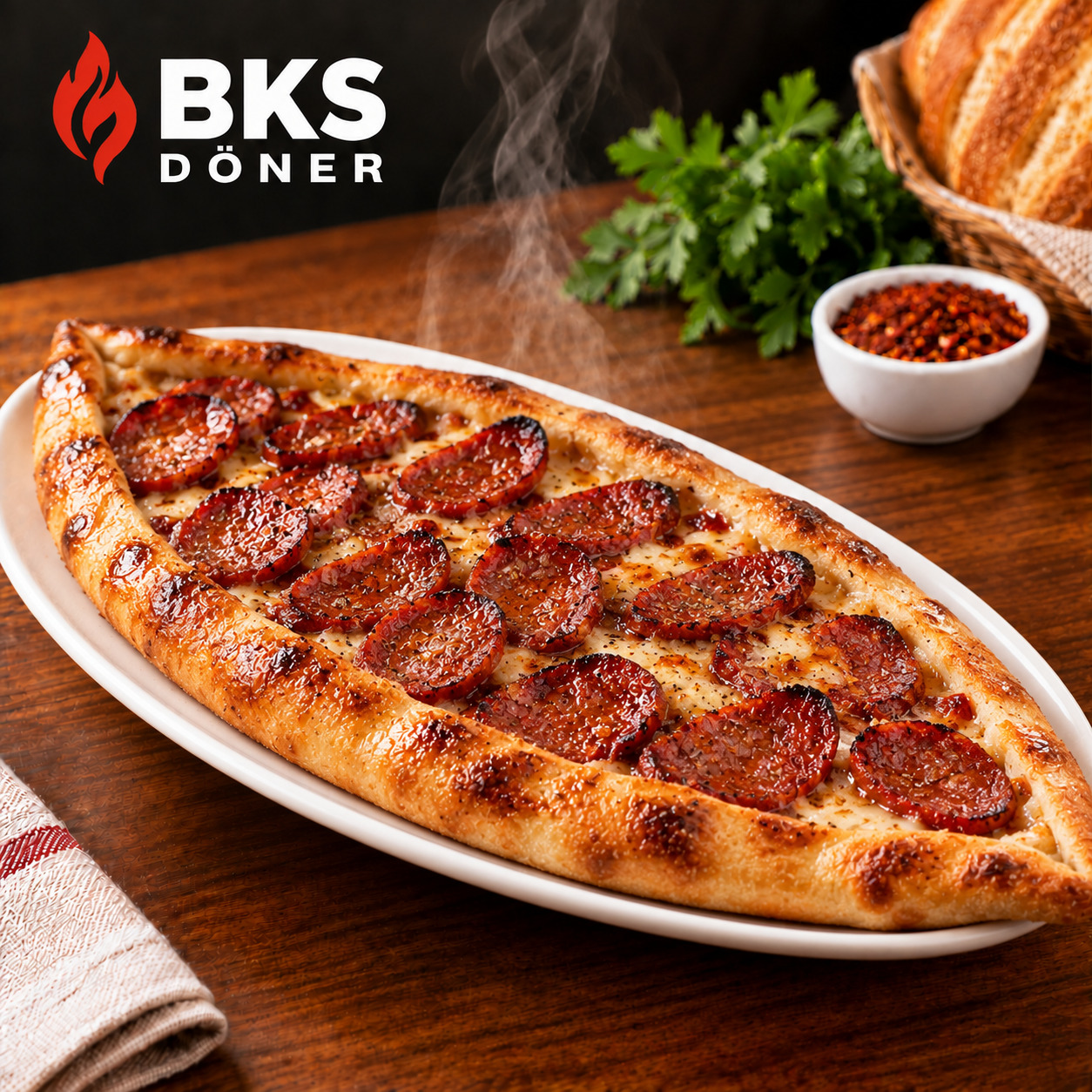 Sucuklu Pide