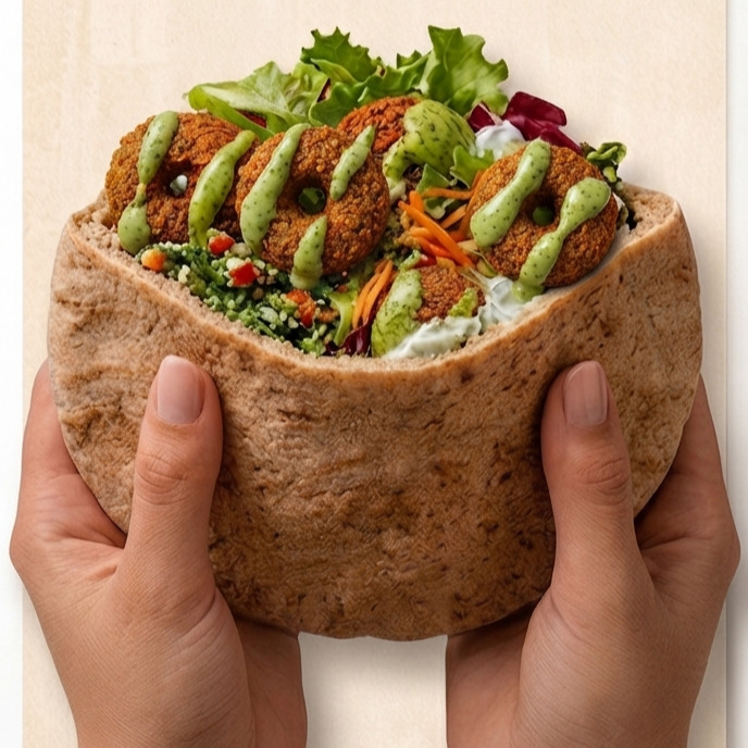 Vegan Falafel Pita