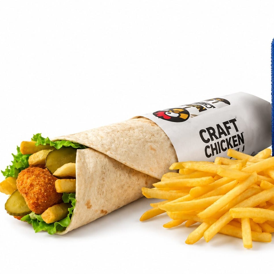 Chicken Roll Menü