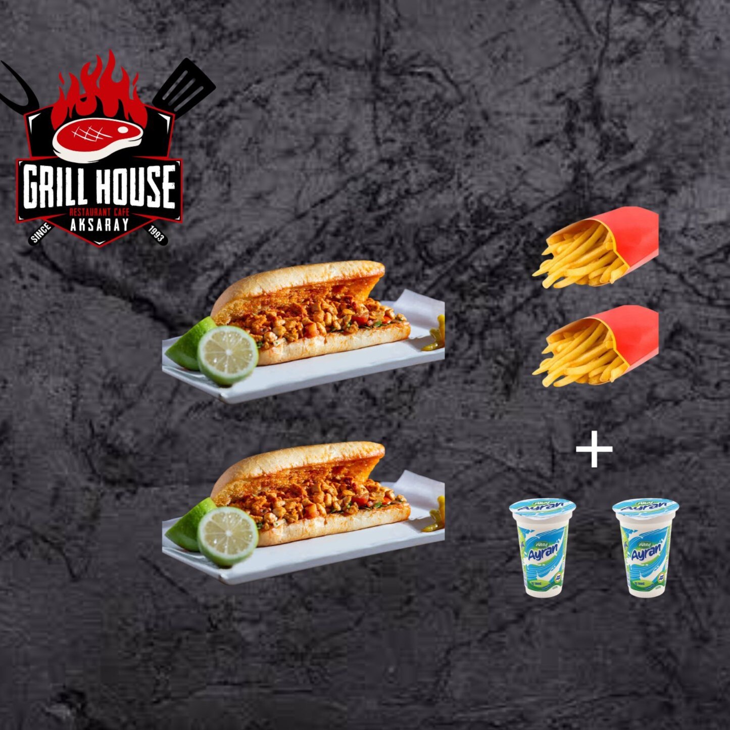 Somun Ekmek Arası Et Tantuni Menü 2’li