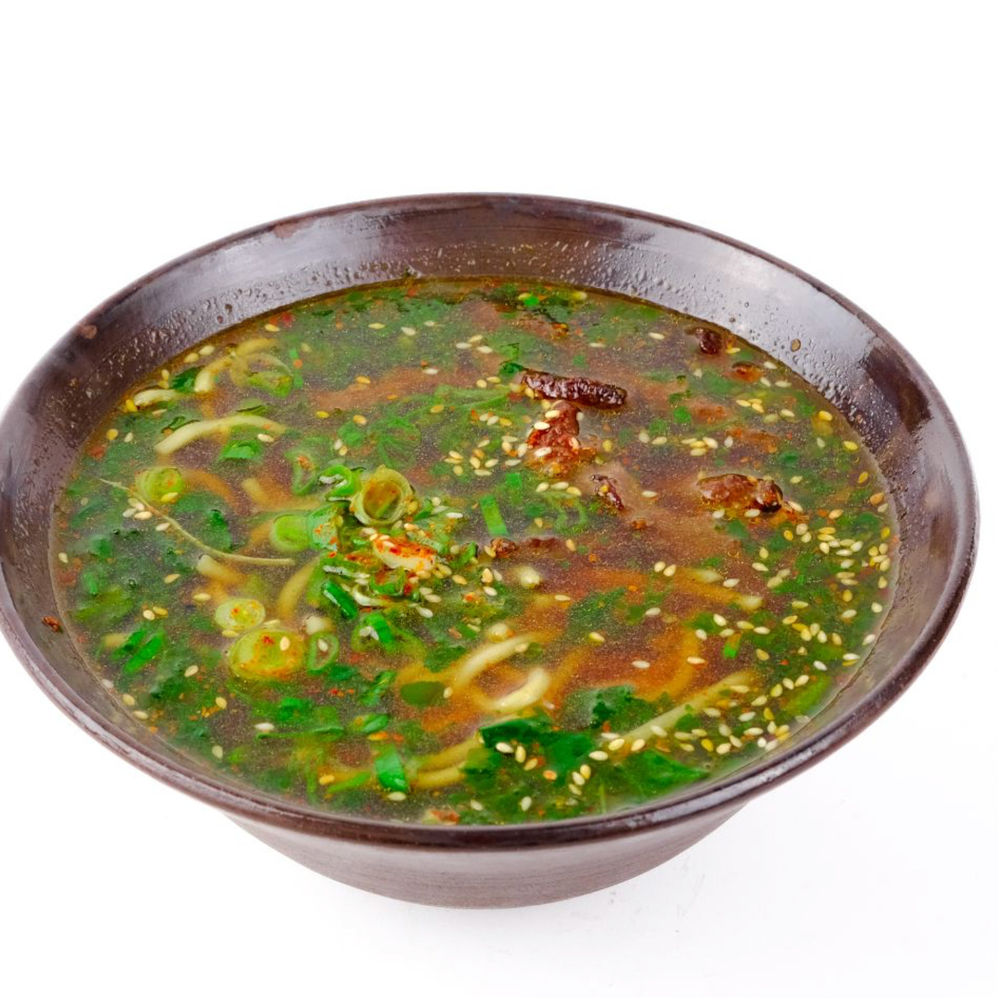Ispanaklı Dana Etli Noddle Çorba