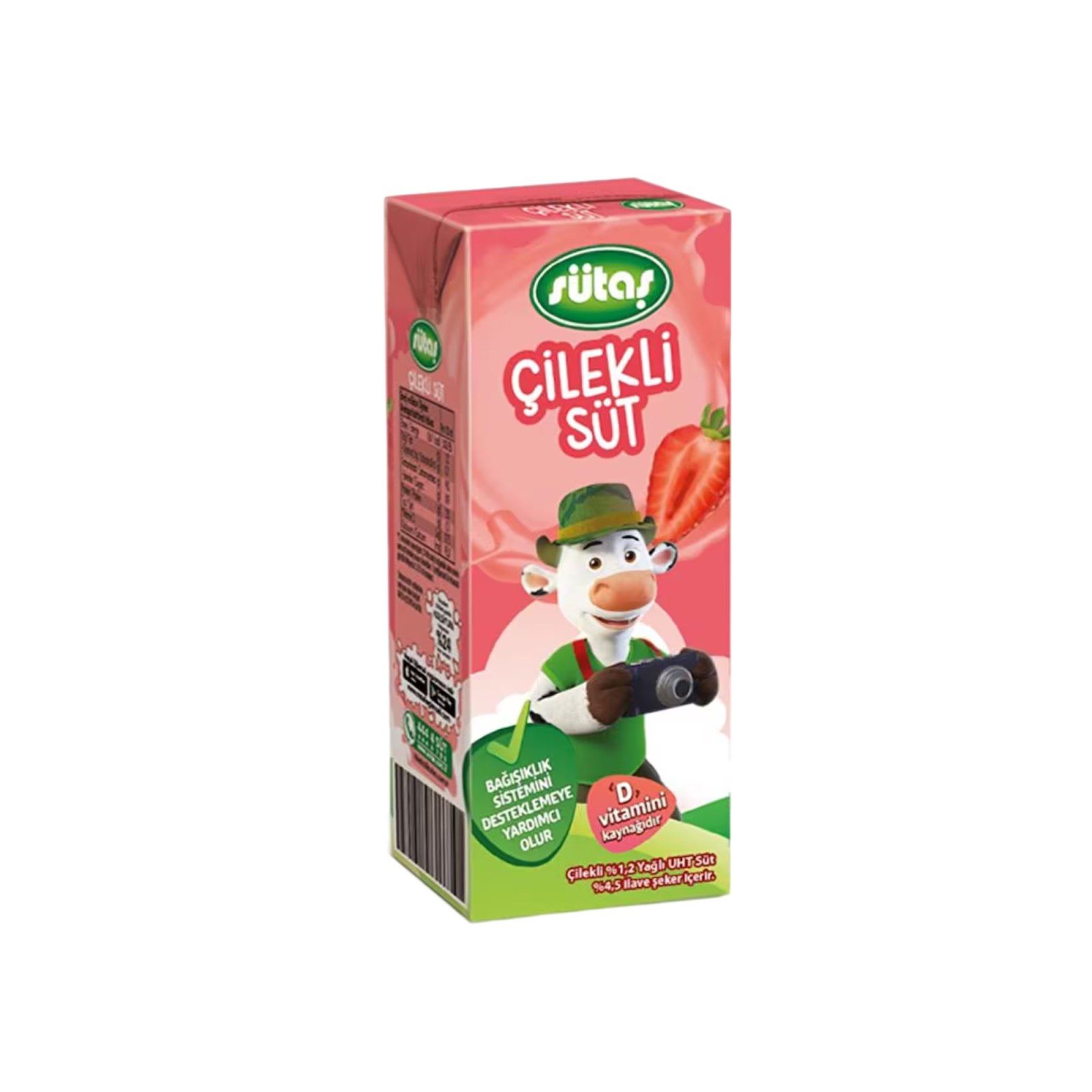 Çilekli Süt (200 ml)