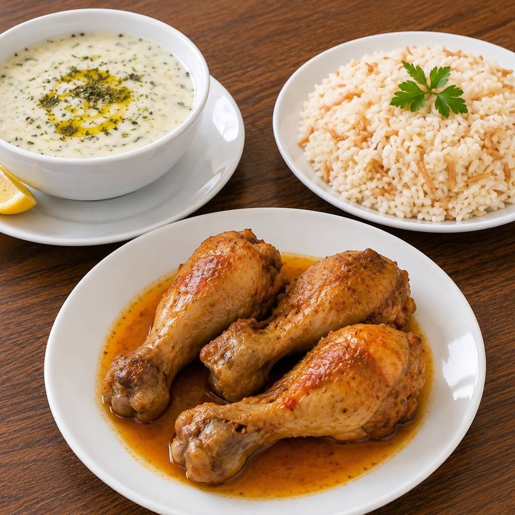 3'lü Efsane Menümüz, Yayla Çorbası , 3'lü But , Meyane Pilavı