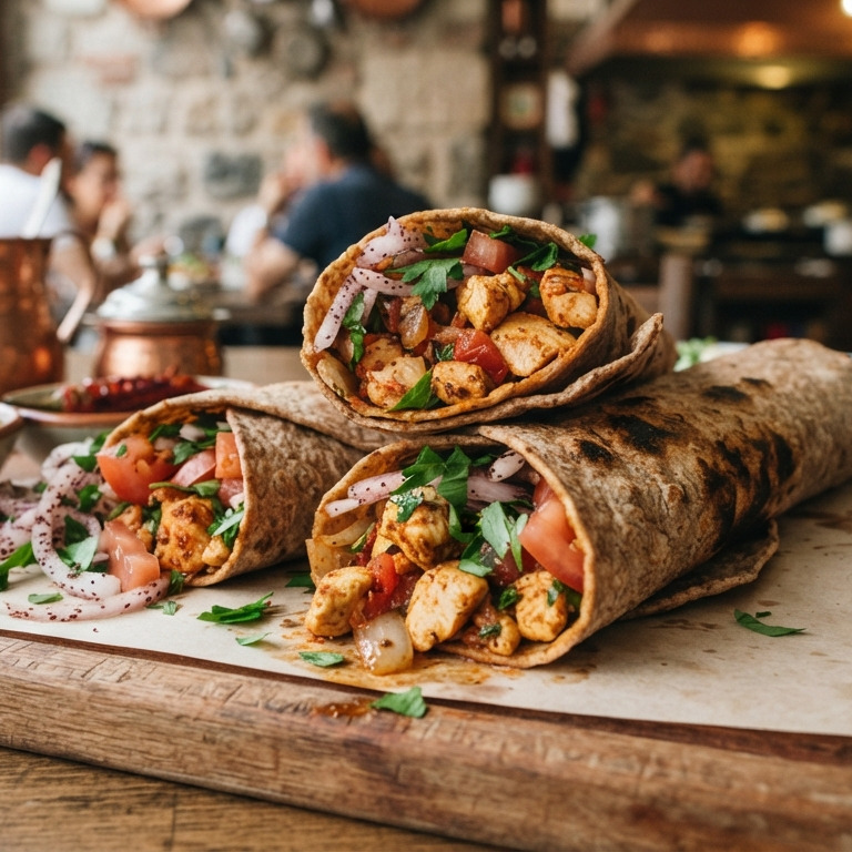 Tam Buğday Tavuk Tantuni Dürüm (100 Gr)