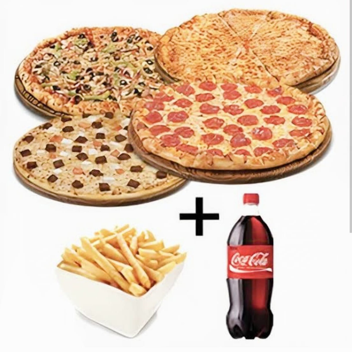 4'lü Orta Boy Pizza Menü