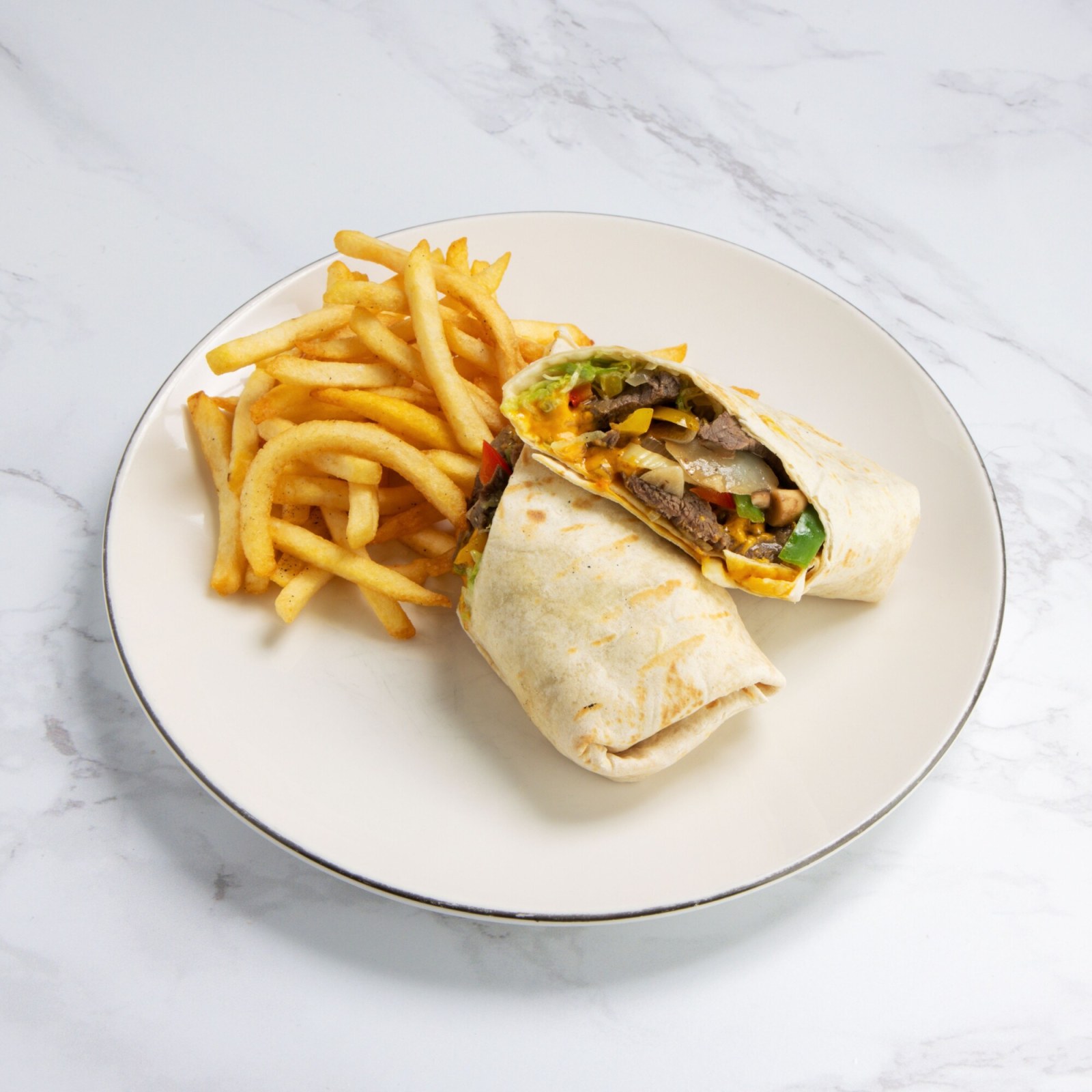 Çedarlı & Sote Sebzeli Bonfile Burrito