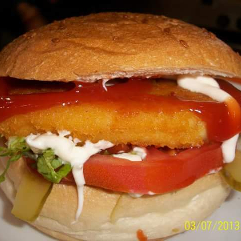 Chicken Burger +Tırtıklı Patates