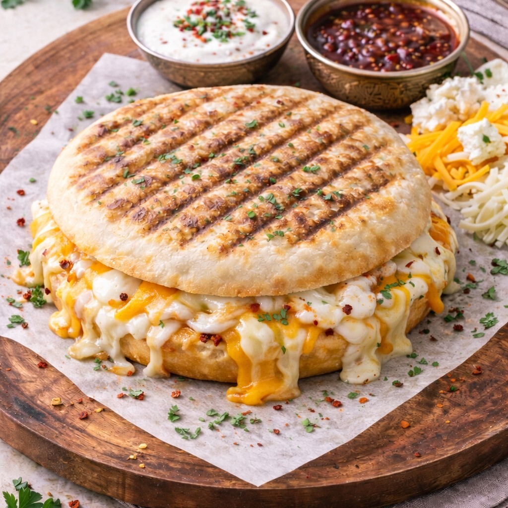 3 Peynirli Tam Bazlama Tost