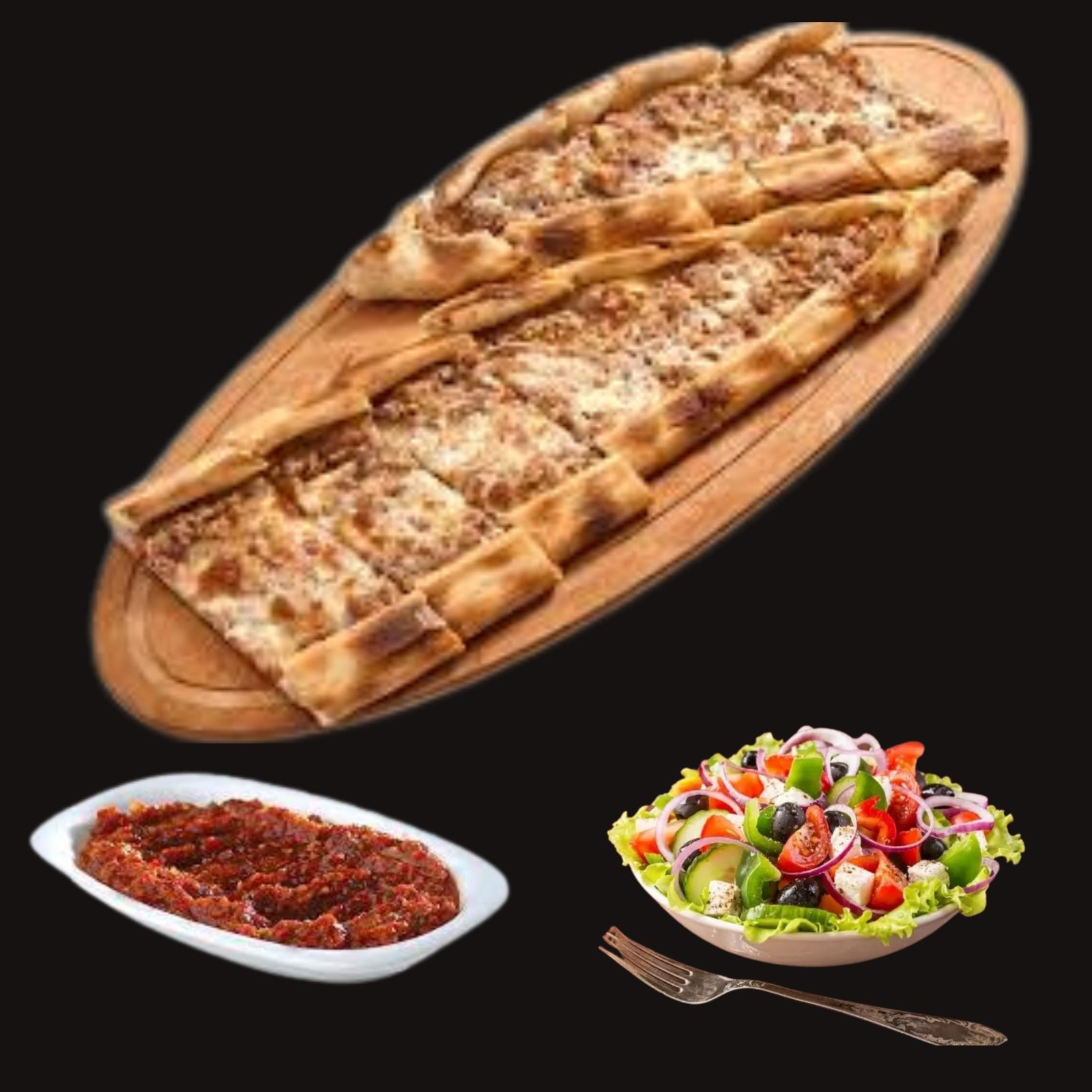 Kıymalı Kaşarlı Pide