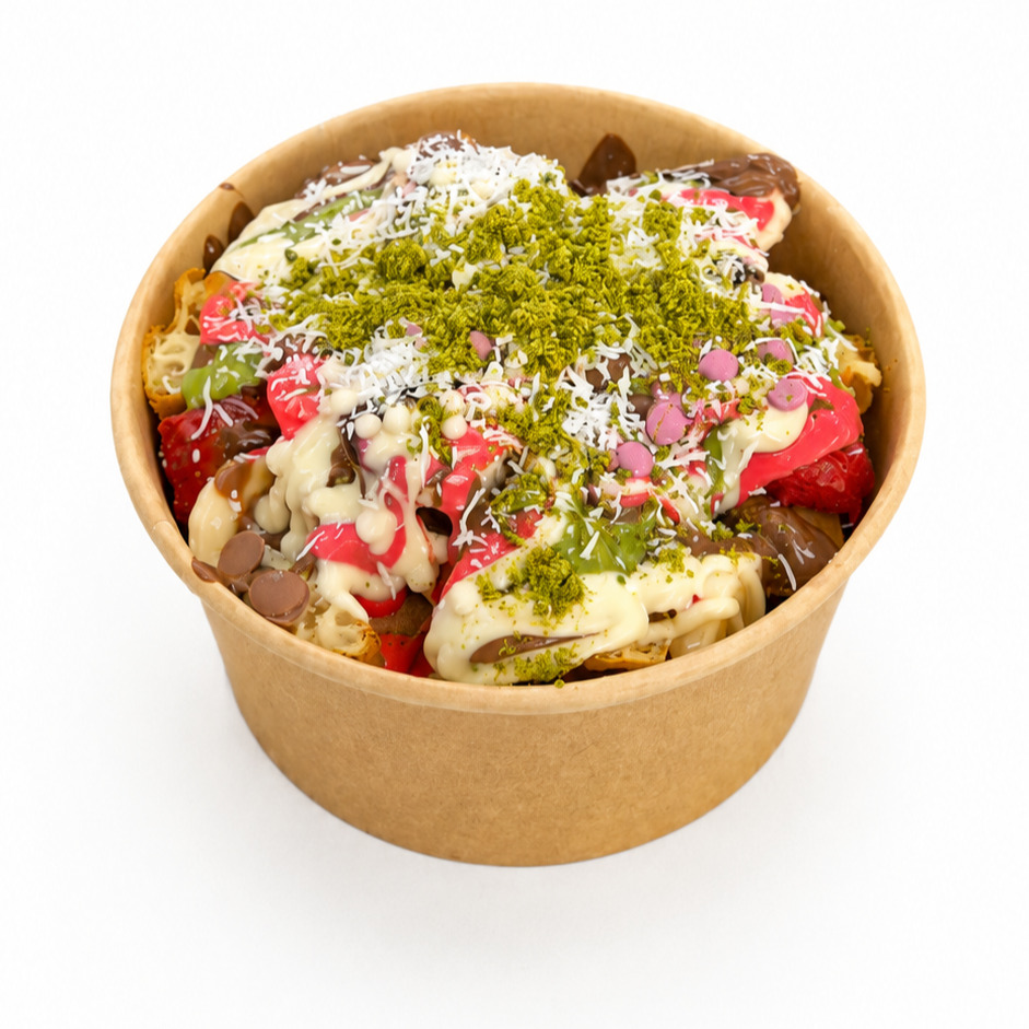 Beyaz Çikolatalı Waffle