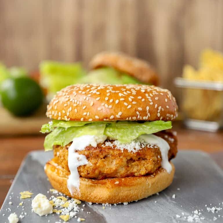 Tavuk Burger & Patates Kızartması