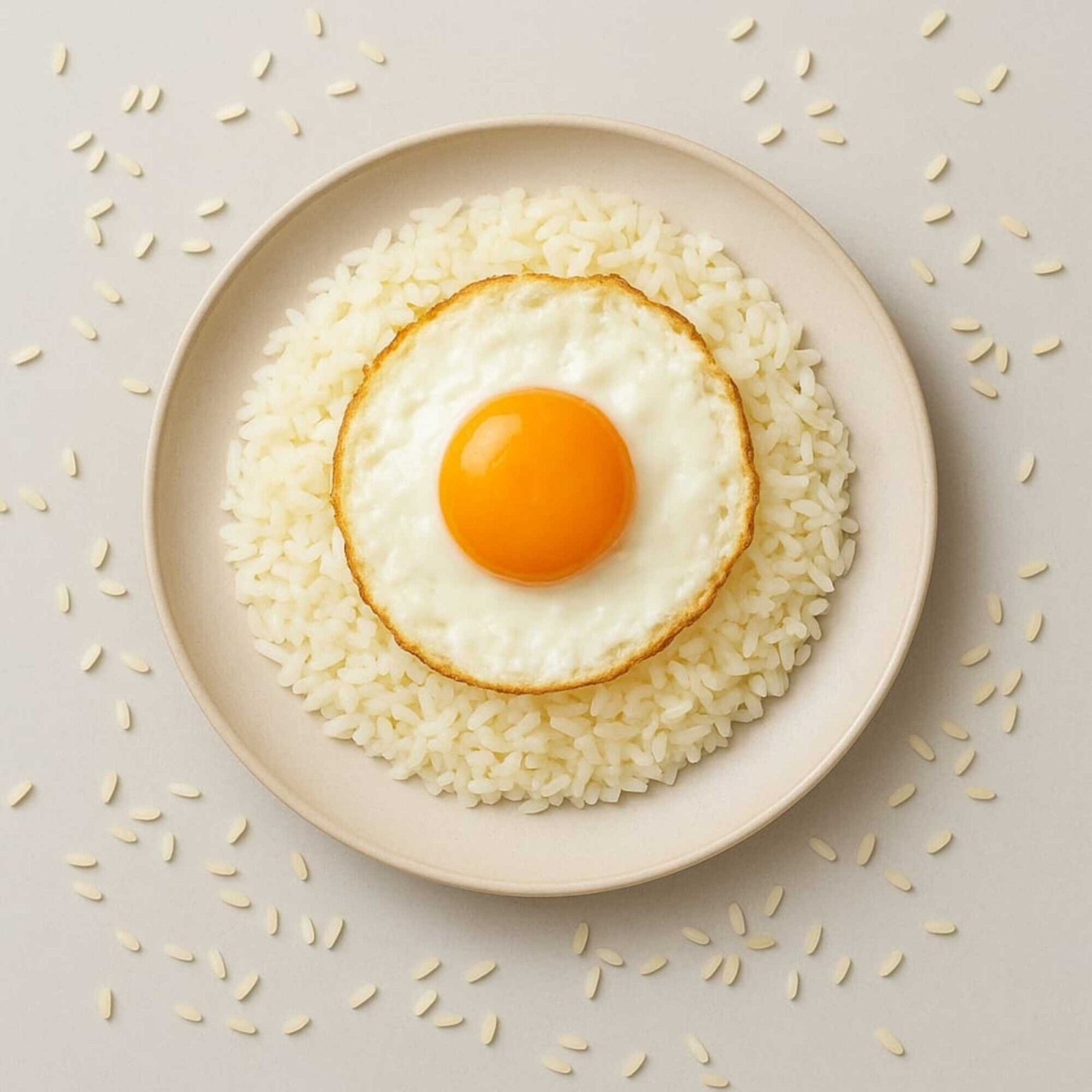 Sahanda Tereyağlı Yumurtalı Pilav
