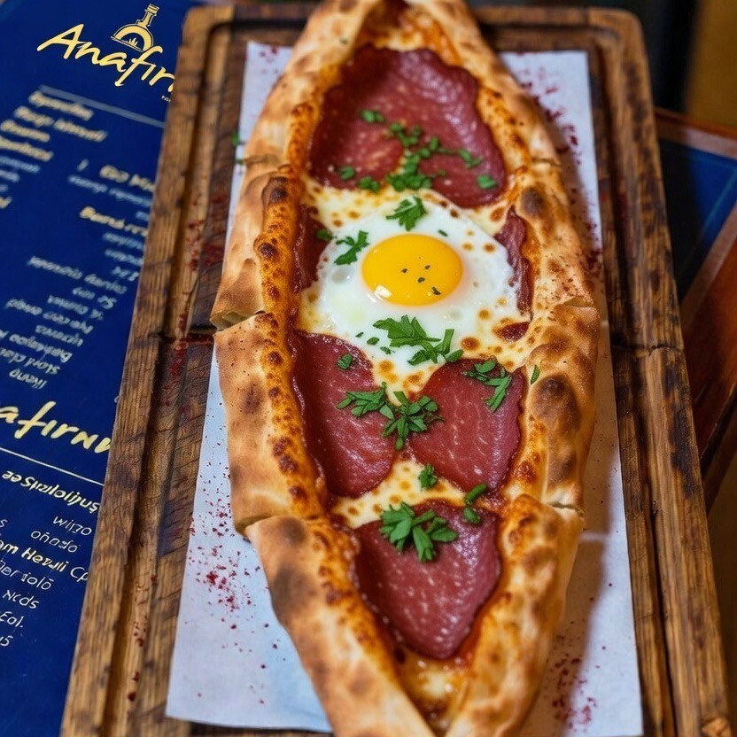 Pastırmalı Kaşarlı Pide açık