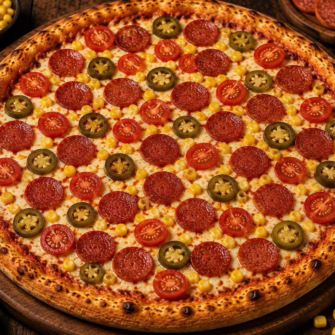 Büyük Boy Acı Keyifli Pizza + Patates Tava + Kutu Cola (Yanında Acı Sos Hediye)