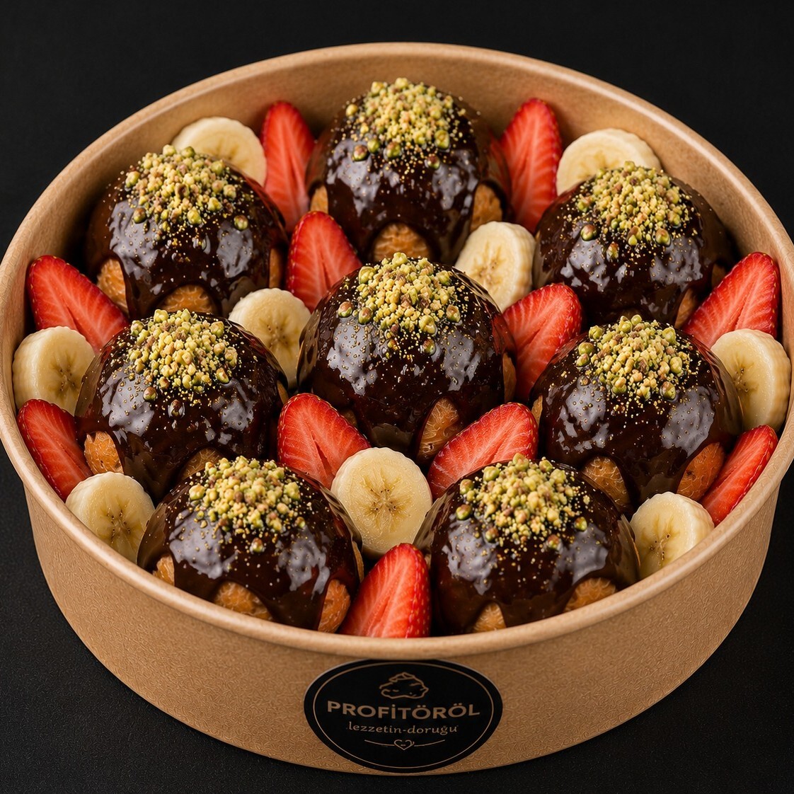 Meyveli Kova Profiterol (8 Top)