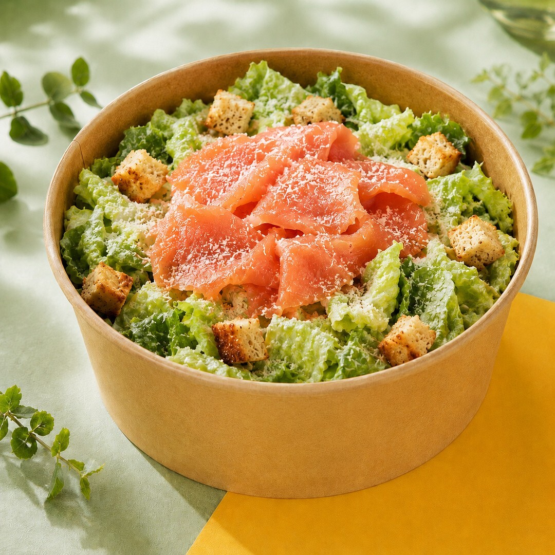 Somon Füme Sezar Soslu Salata