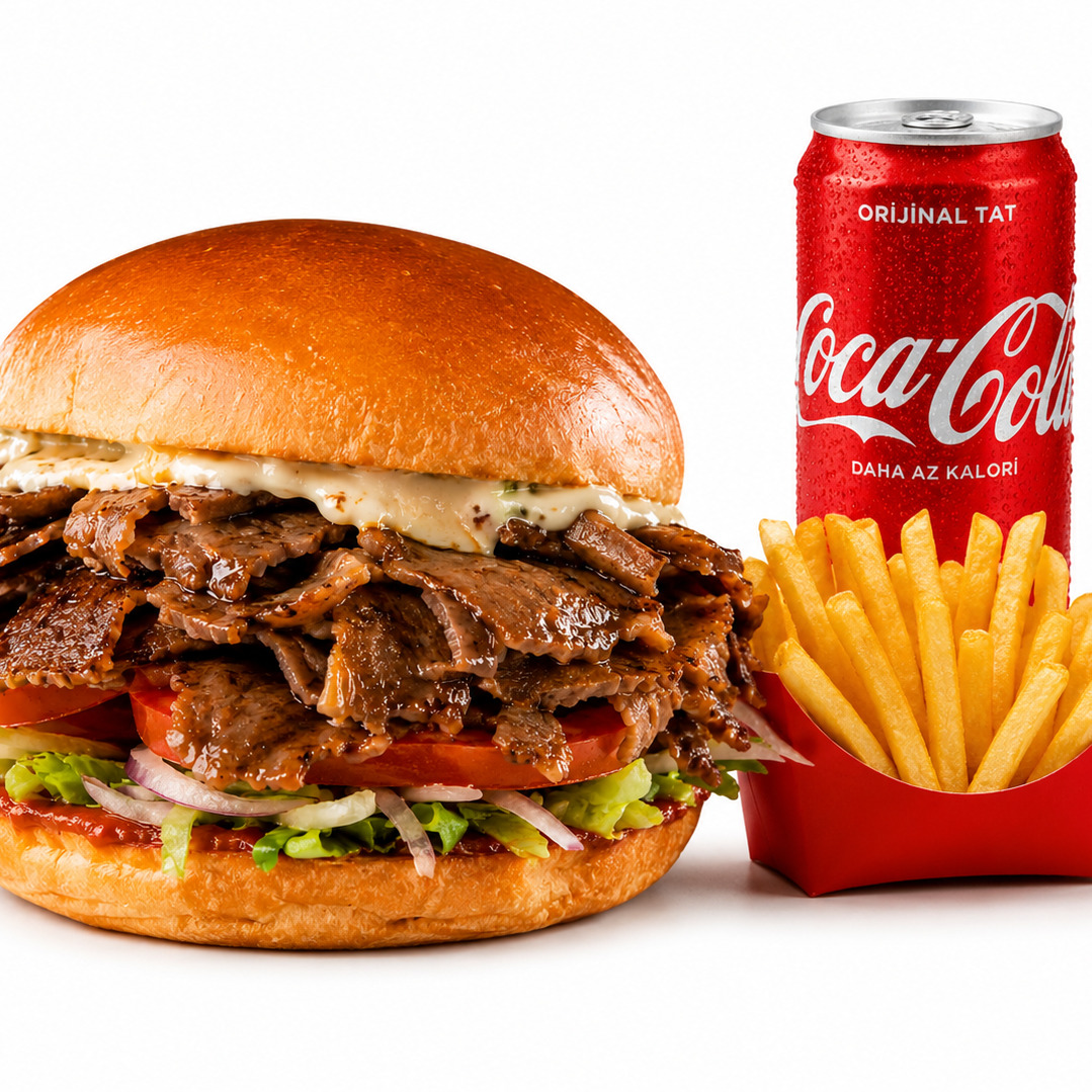 Döner Burger Menü (100 gr)