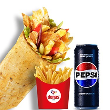 Donas Bol Malzeme Tavuk Döner Menü 2