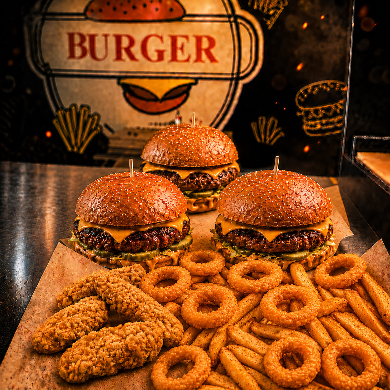 One House Burger Kampanya (3 Kişilik)