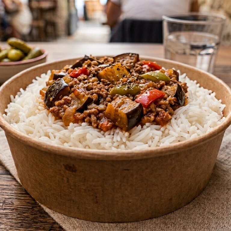 Pilav Üstü Patlıcan Musakka 450 gr