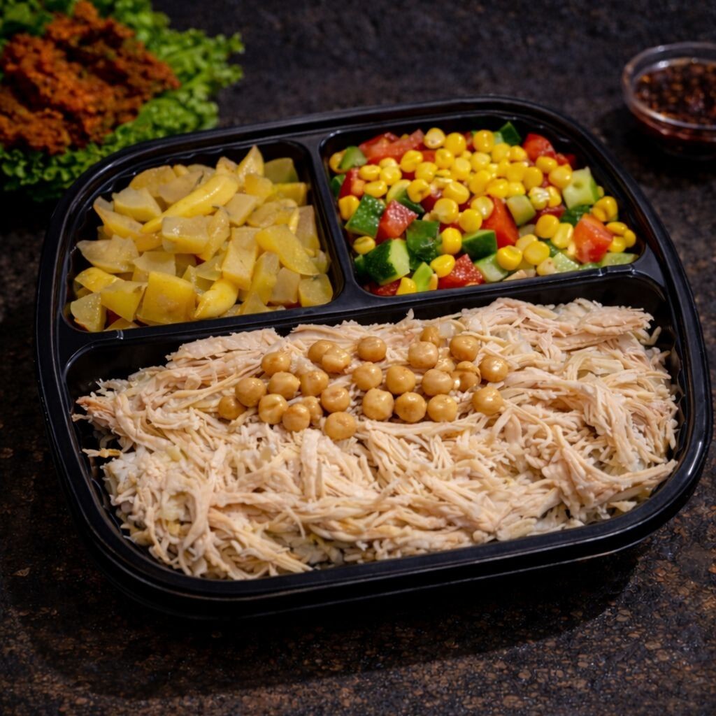 Double Tavuklu Pilav+ Mevsim Salatası