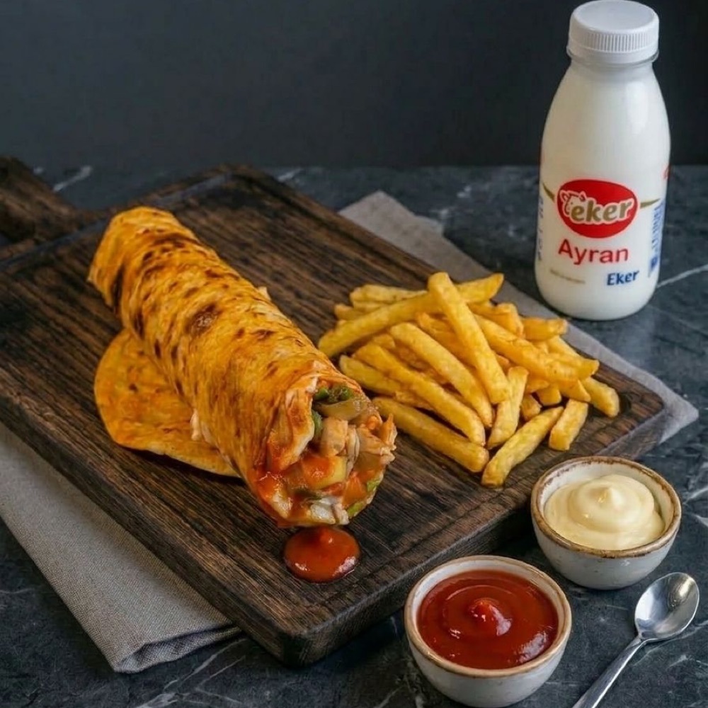 Tavuk Dürüm Ayranlı Menü ( 150 Gr )