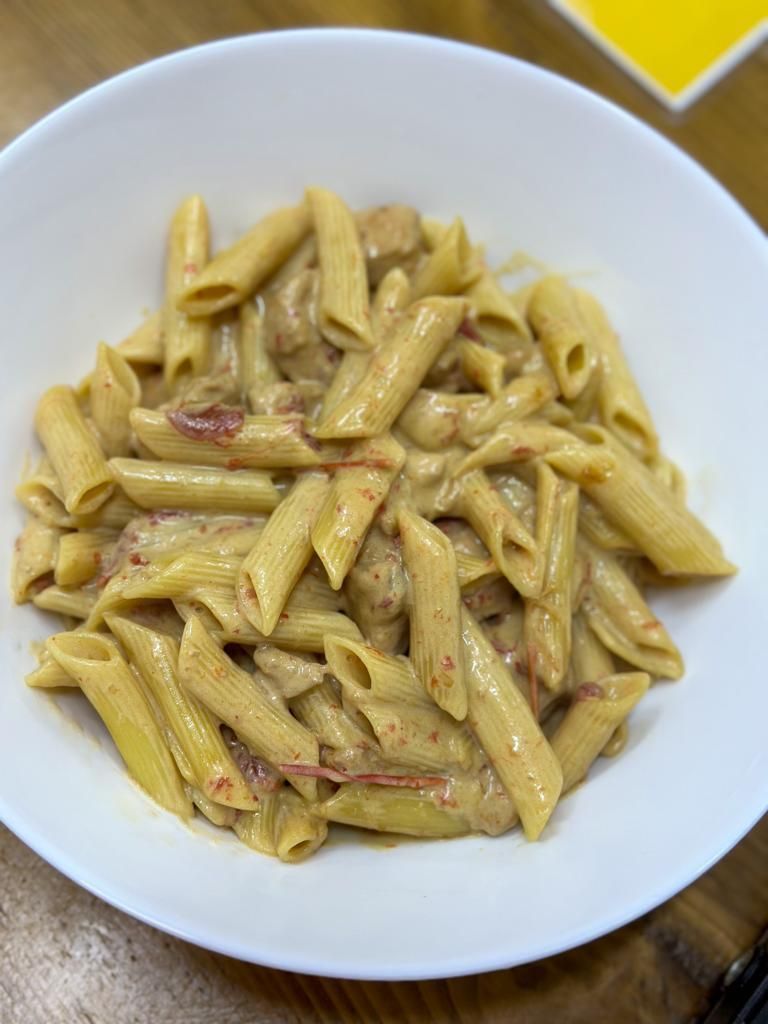 Kremalı Soya Soslu Tavuklu Makarna