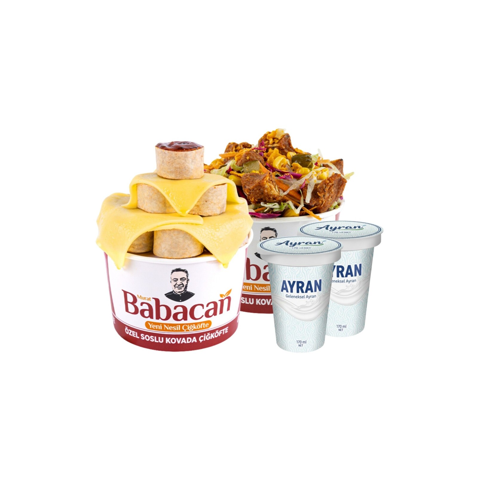 Babacan 2'li Kova & Ayran Menü