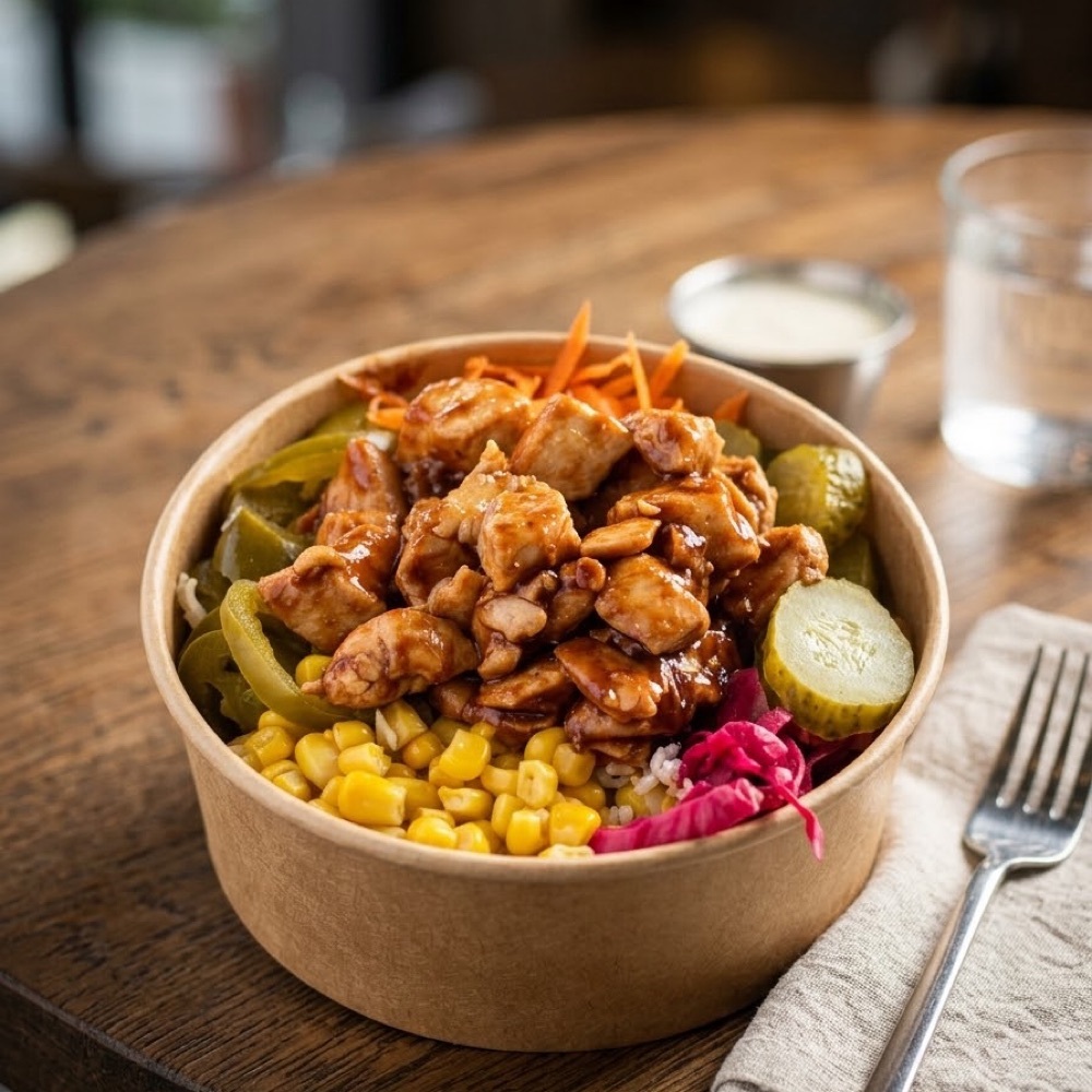 Barbekü Tavuk Pilav Bowl