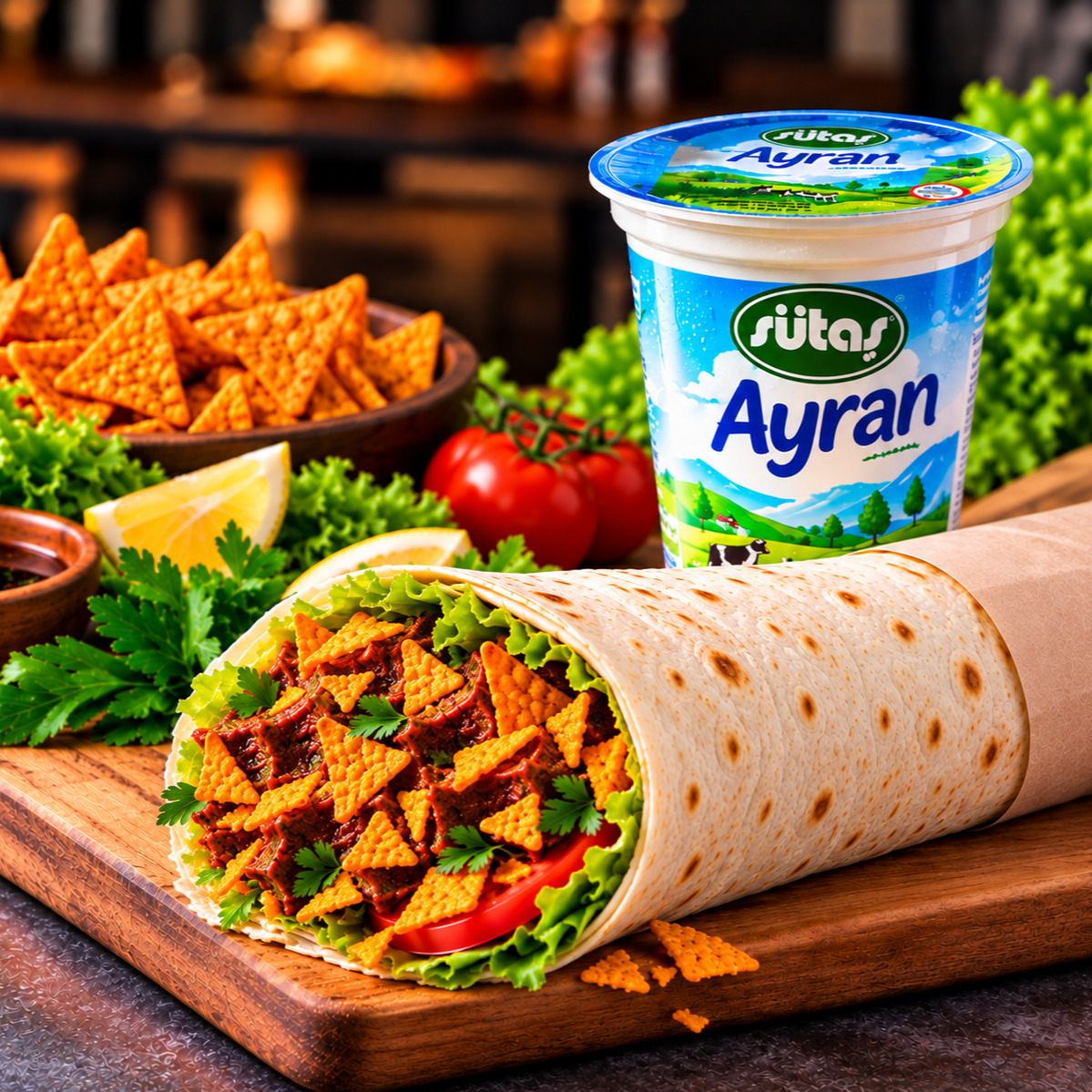 Doritoslu Dürüm + Ayran