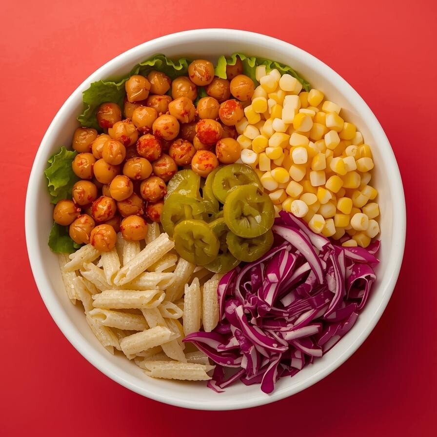 Sweet Chili Soslu Nohutlu Vegan Bowl
