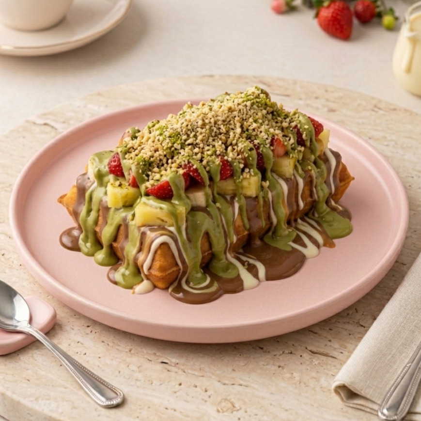 Odie Fıstıklım Waffle