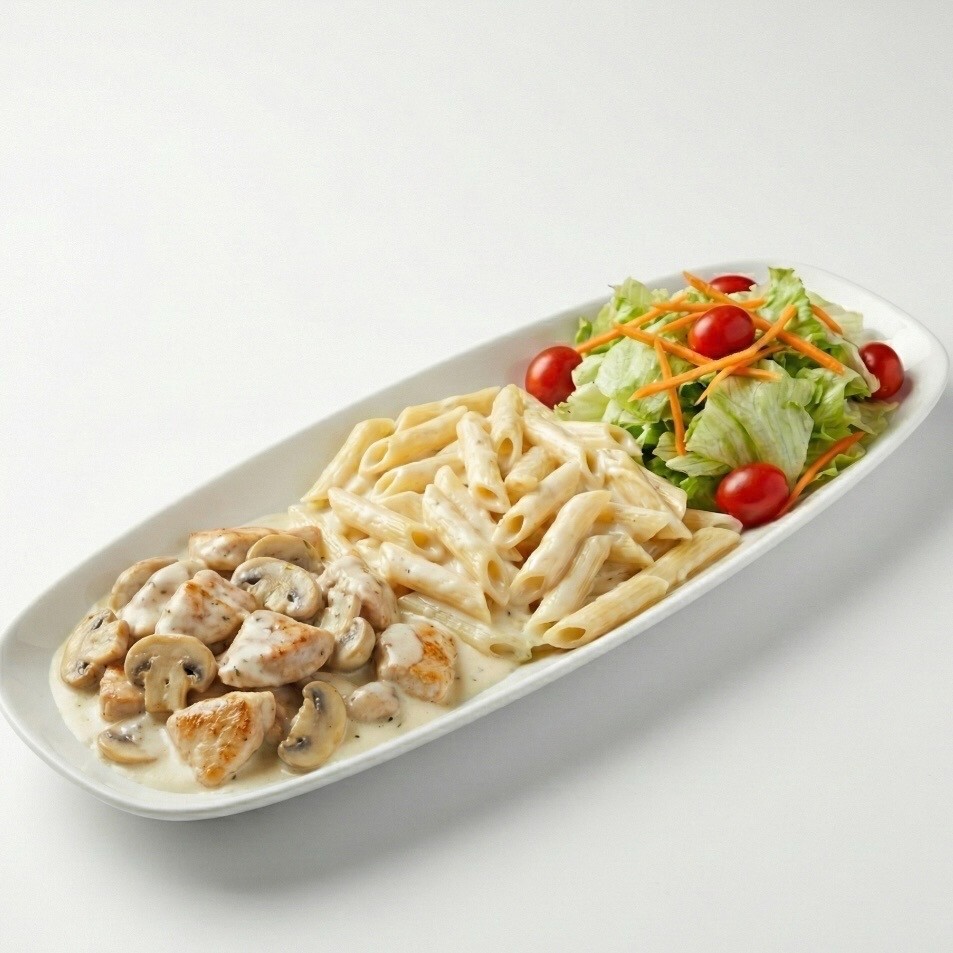 Kremalı Mantarlı Tavuklu Penne Menü
