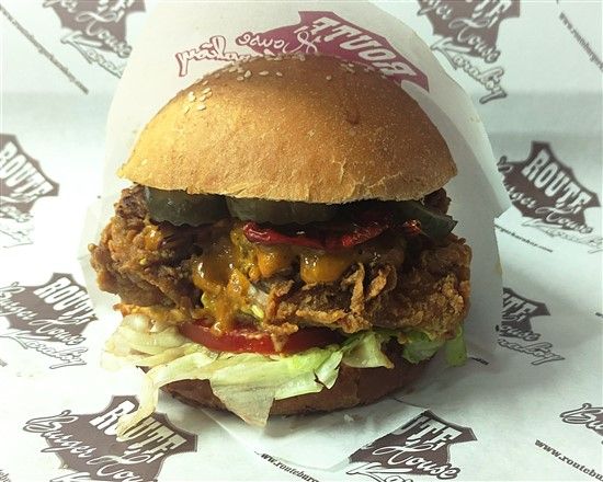 Chicken Indian Burger