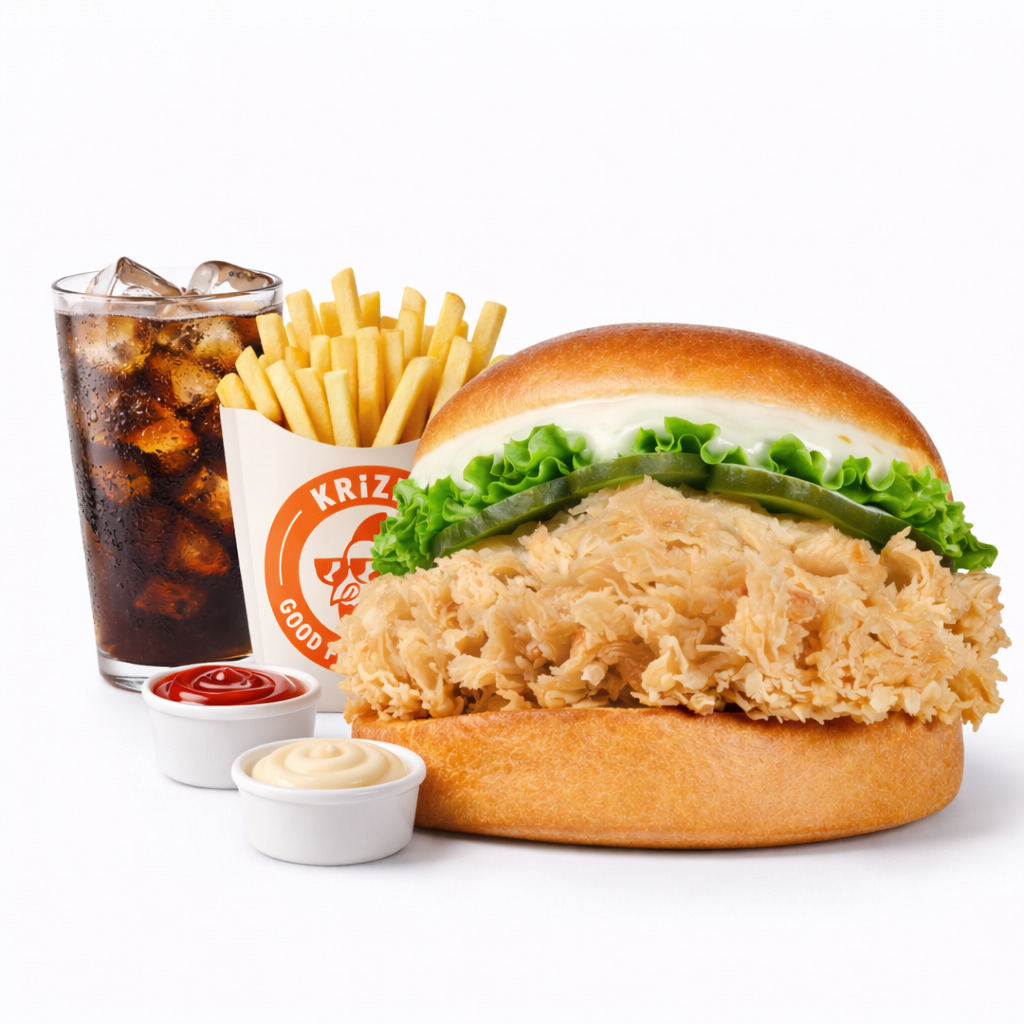 Festo Burger + İçecek + Patates Kızartması + 2 Adet Sos