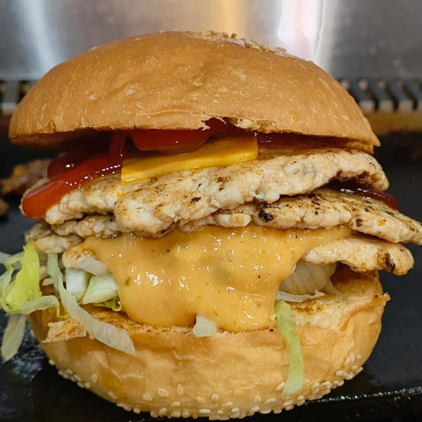 Smash Burger Menü (Tavuk Burger Double)
