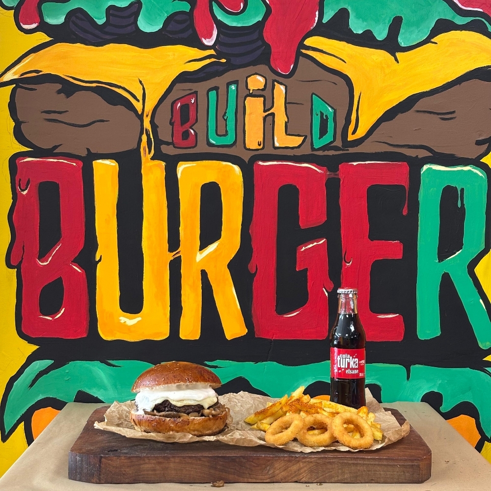 Mushroom Burger Menü