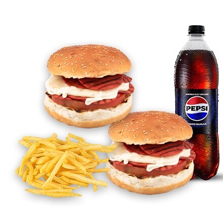 2'li İso Özel Sucuk Burger Menü