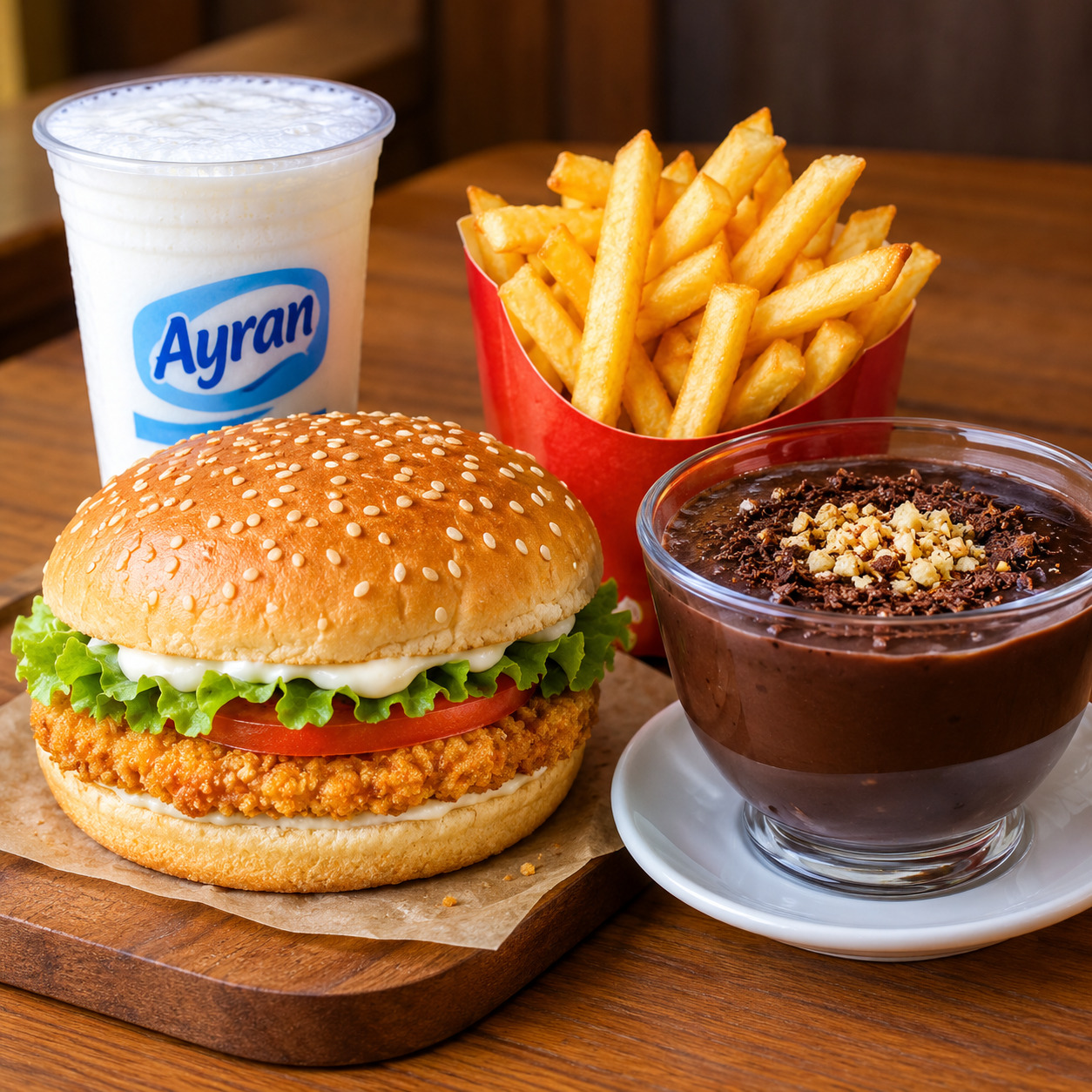 Tavukburger Menü