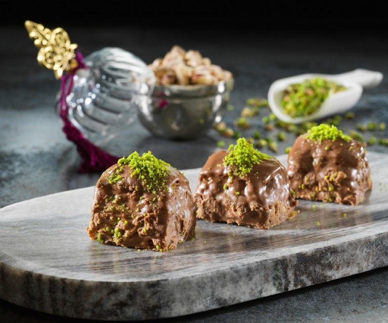 Çikolata Kaplı Fıstıklı Baklava