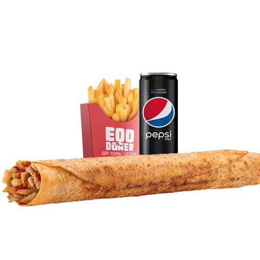 Mega Doy Hub Dürüm Menü (Tavuk Döner)