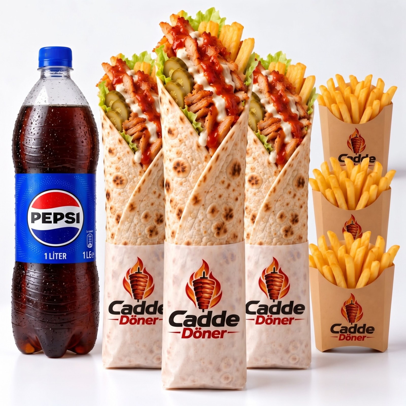 3'lü XL Hatay Usulü Döner Menü